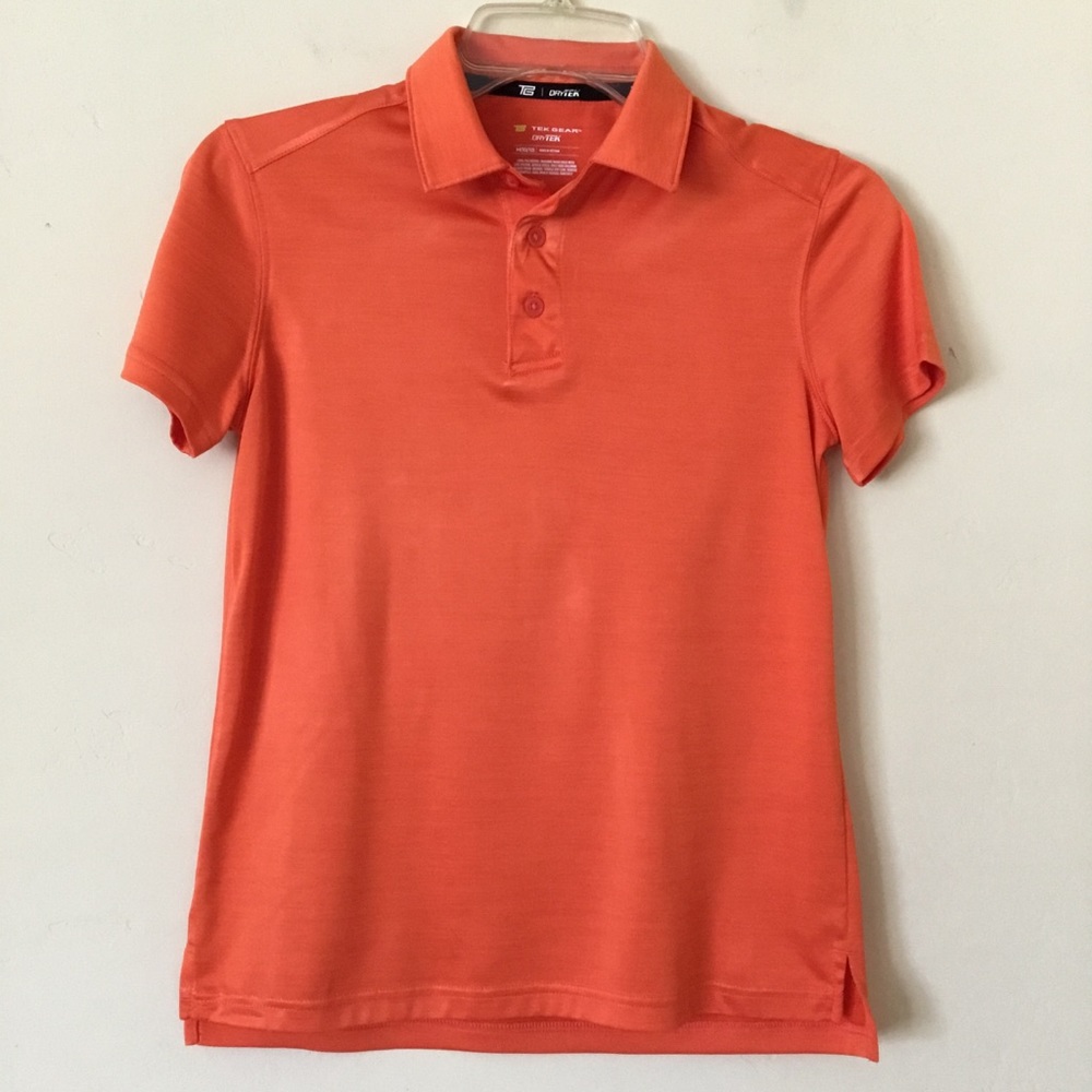 Tek Gear Dry Tek Boy’s Short Sleeve Collared Sz M